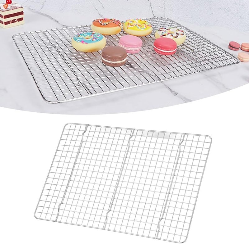 رف تبريد الخبز من الفولاذ المقاوم للصدأ للطهي في الفرن والشواء والتحمير - Image 4